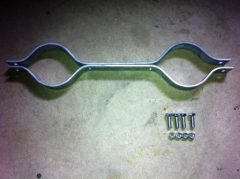 Paire de colliers double pour tube Ø90